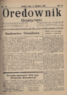 Orędownik Gostyński 1934.04.04 R.16 Nr 26
