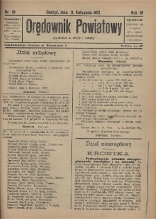 Orędownik Powiatowy 1922.11.08 R.4 Nr 116