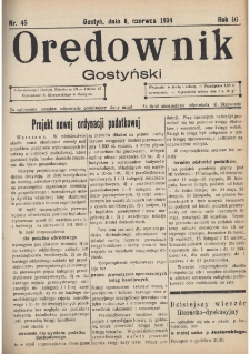 Orędownik Gostyński 1934.06.06 R.16 Nr 45