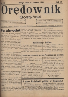 Orędownik Gostyński 1934.06.20 R.16 Nr 49