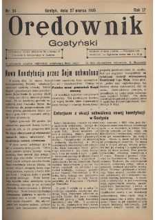 Orędownik Gostyński 1935.03.27 R.17 Nr 24