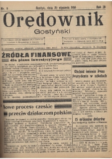 Orędownik Gostyński 1936.01.29 R.18 Nr 9