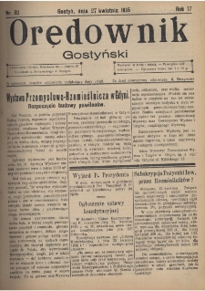 Orędownik Gostyński 1935.04.27 R.17 Nr 33