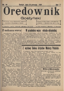 Orędownik Gostyński 1935.06.19 R.17 Nr 49