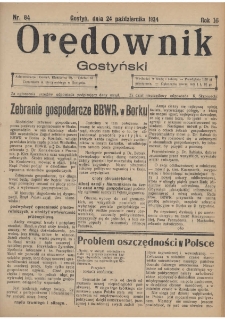 Orędownik Gostyński 1934.10.24 R.16 Nr