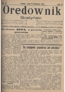 Orędownik Gostyński 1934.11.03 R.16 Nr 87
