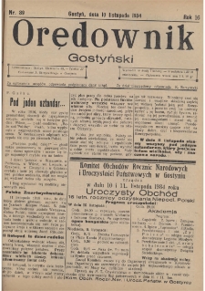 Orędownik Gostyński 1934.11.10 R.16 Nr 89