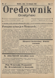 Orędownik Gostyński 1935.08.21 R.17 Nr 67