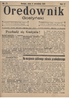 Orędownik Gostyński 1935.08.31 R.17 Nr 71