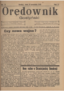 Orędownik Gostyński 1935.09.25 R.17 Nr 77
