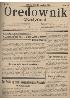 Orędownik Gostyński 1936.04.16 R.18 Nr 31