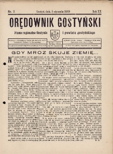 Orędownik Gostyński 1938.01.05 R.20 Nr 2