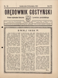 Orędownik Gostyński 1938.04.30 R.20 Nr 34