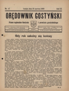 Orędownik Gostyński 1938.06.22 R.20 Nr 47