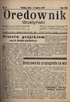 Orędownik Gostyński 1937.03.03 R.19 Nr17