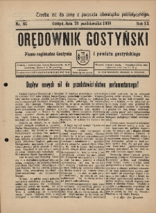 Orędownik Gostyński 1938.10.26 R.20 Nr 85