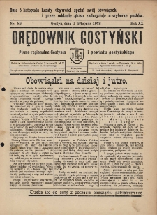 Orędownik Gostyński 1938.11.01 R.20 Nr 88