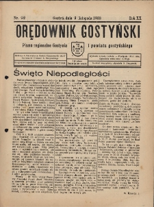 Orędownik Gostyński 1938.11.09 R.20 Nr 92