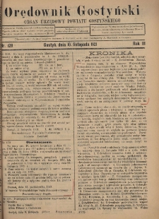 Orędownik Gostyński 1921.11.10 R.3 Nr 128