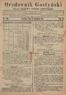 Orędownik Gostyński 1921.12.22 R.3 Nr 146