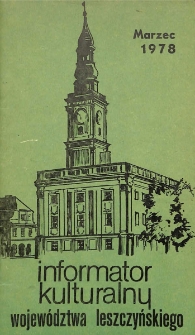 Informator Kulturalny Wojew&oacute;dztwa Leszczyńskiego 1978.03 Nr 3