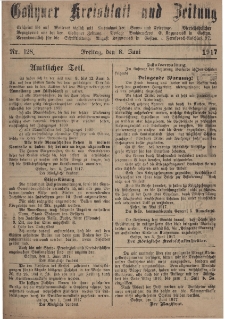 Gostyner Kreisblatt und Zeitung 1917.06.08 Nr 128