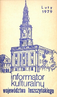 Informator Kulturalny Wojew&oacute;dztwa Leszczyńskiego 1980.02 Nr 2(34)