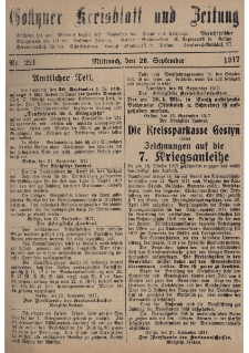 Gostyner Kreisblatt und Zeitung 1917.09.26 Nr 221