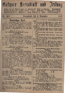 Gostyner Kreisblatt und Zeitung 1917.11.03 Nr 253