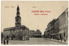 Ratusz od strony południowo &ndash; zachodniej, około 1920 r.