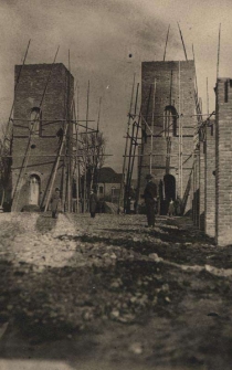 Budowa kościoła pw. św. Szczepana w Lesznie, około 1937-1939