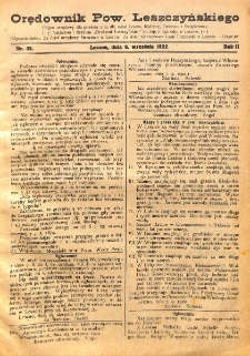 Orędownik Powiatu Leszczyńskiego 1922.09.06 R.3 Nr 49