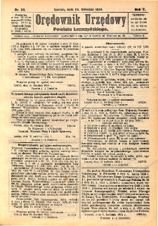 Orędownik Urzędowy Powiatu Leszczyńskiego 1924.04.26 R.5 Nr 23