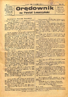 Orędownik na Powiat Leszczyński 1934.01.05 R.11 Nr 1