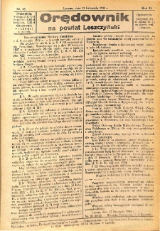 Orędownik na Powiat Leszczyński 1934.11.17 R.11 Nr 45