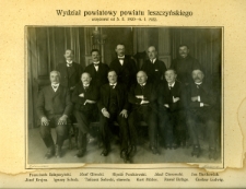Władze powiatu leszczyńskiego, 1922 r.