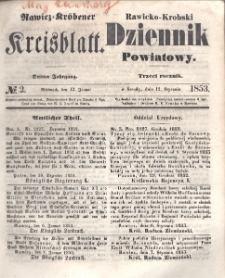 Rawicko-Krobski Dziennik Powiatowy. 1853.01.12 R. 3 Nr 2
