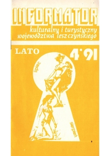 Informator Kulturalny i Turystyczny Wojew&oacute;dztwa Leszczyńskiego 1991.07/08 Nr 4(152)