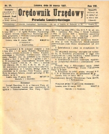 Orędownik Urzędowy Powiatu Leszczyńskiego 1927.03.26 R.8 Nr 21