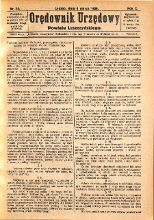 Orędownik Urzędowy Powiatu Leszczyńskiego 1929.03.09 R.10 Nr 10