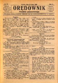 Orędownik Powiatu Leszczyńskiego 1929.07.20 R.10 Nr 30
