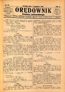 Orędownik Powiatu Leszczyńskiego 1929.09.07 R.10 Nr 37