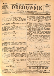 Orędownik Powiatu Leszczyńskiego 1929.10.12 R.10 Nr 42