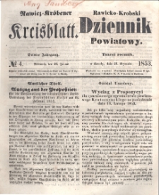 Rawicko-Krobski Dziennik Powiatowy. 1853.01.26 R. 3 Nr 4