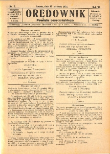 Orędownik Powiatu Leszczyńskiego 1931.01.17 R.11 Nr 3