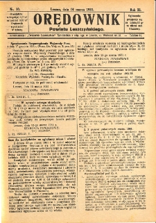 Orędownik Powiatu Leszczyńskiego 1931.03.14 R.11 Nr 10