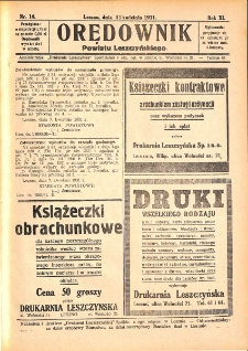 Orędownik Powiatu Leszczyńskiego 1931.04.11 R.11 Nr 14