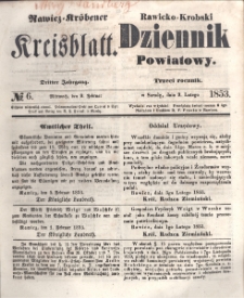 Rawicko-Krobski Dziennik Powiatowy. 1853.02.09 R. 3 Nr 6