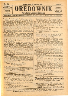Orędownik Powiatu Leszczyńskiego 1931.06.20 R.11 Nr 22