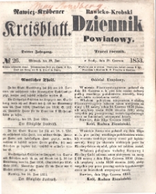 Rawicko-Krobski Dziennik Powiatowy. 1853.06.29 R. 3 Nr 26